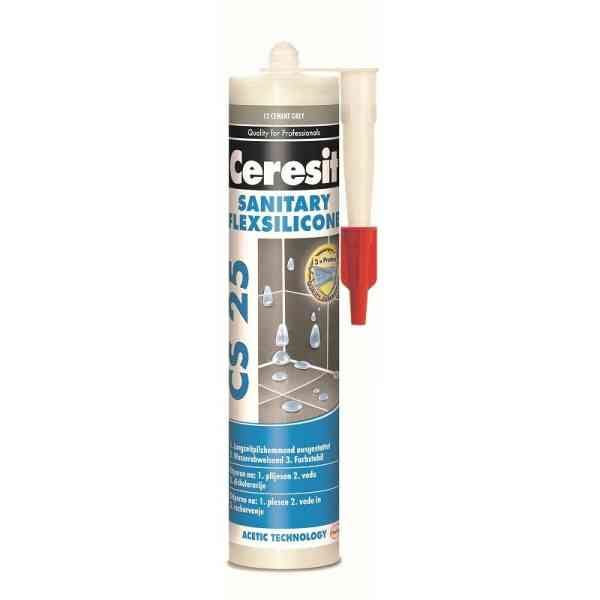 Ceresit CS25 silicone sanitario Cement Grey 280 ml