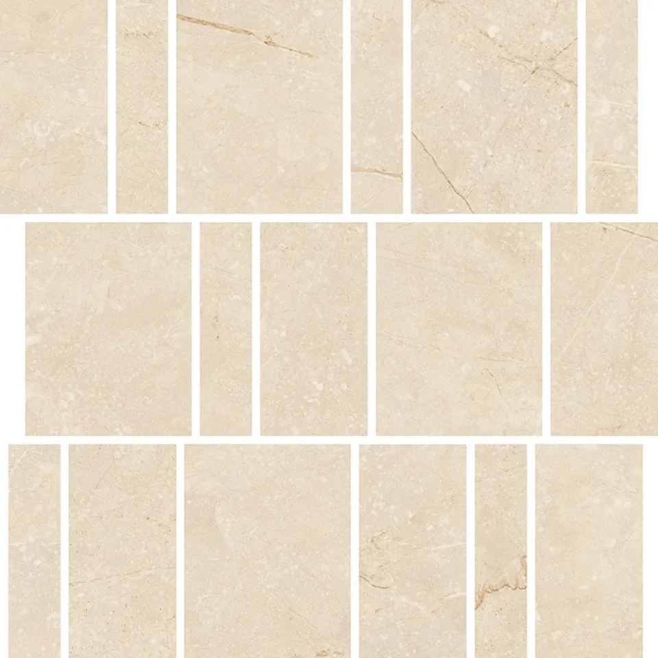 Recer Bluenza Light Sand mosaico beige naturale