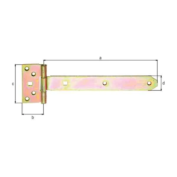 GAH Alberts cerniera a croce 245x34 mm zincata
