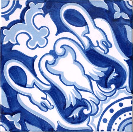 Ceramica Pinto Pennellato VP1681 piastrella maiolica decoro a mano