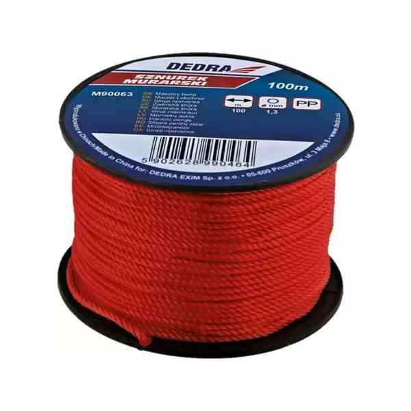 Dedra M90063 filo muratore rosso 100 m 1,3 mm