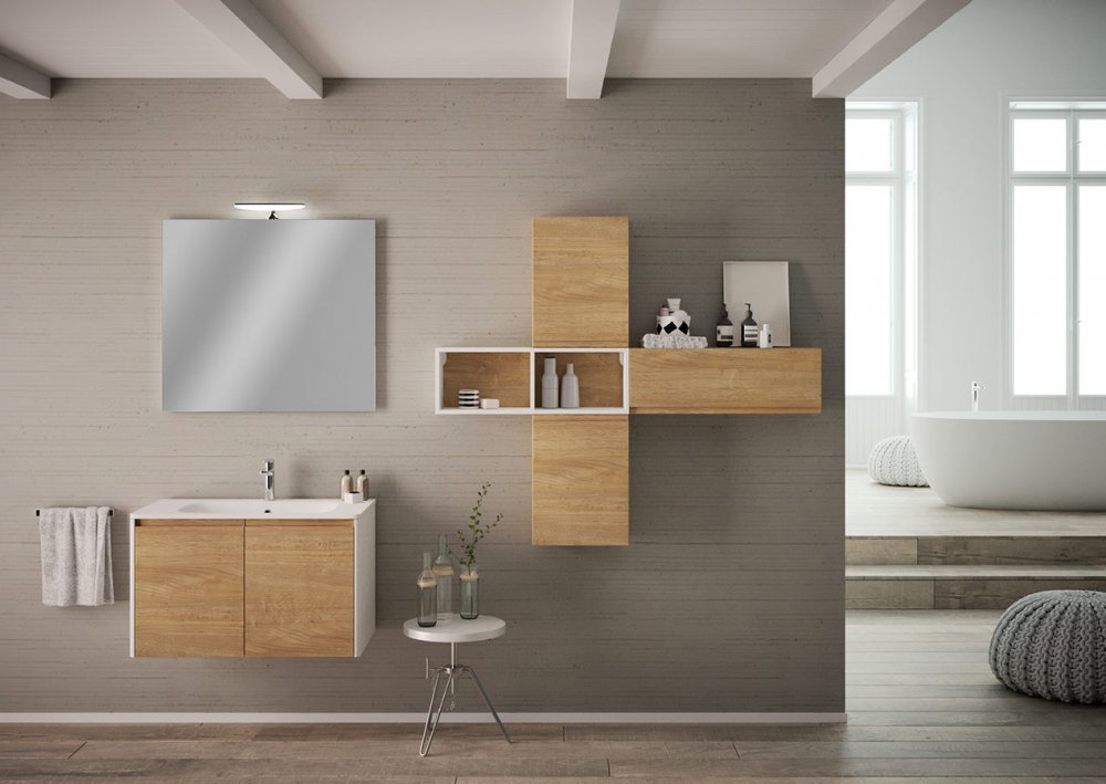 Viva Made PROXIMA Mobile bagno uso parete legno