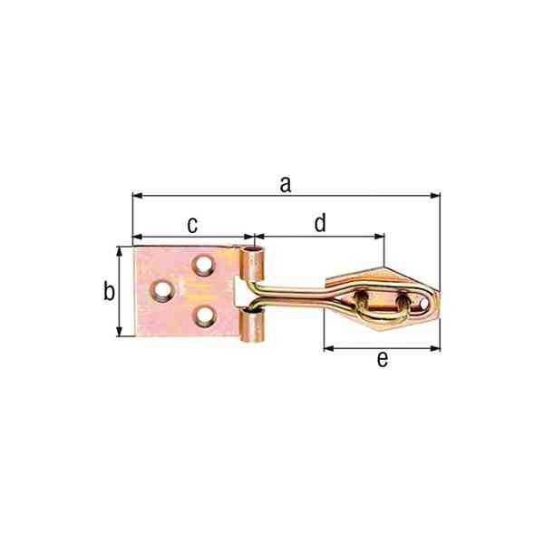 GAH Alberts Catenaccio Filo Ritorto 60x31,5 mm Ferro