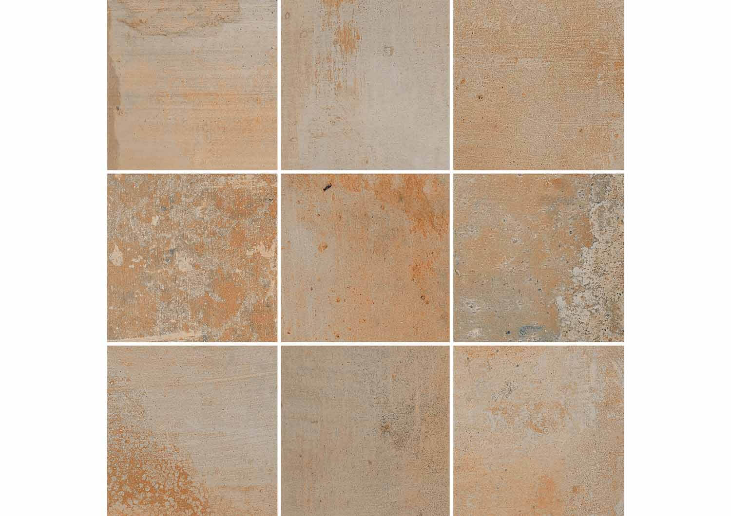 Roca Malla Cotto mosaico gres effetto cotto ruggine