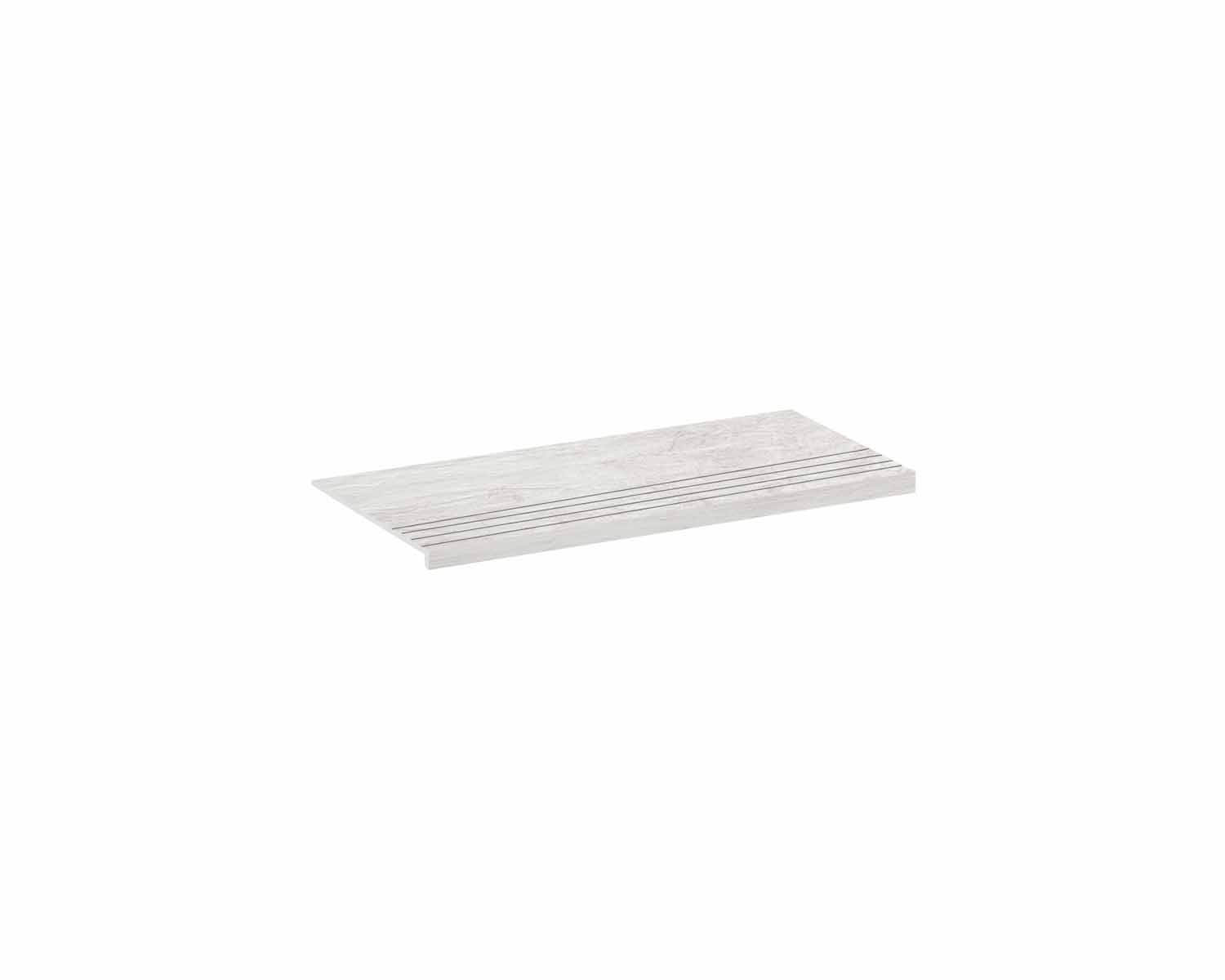 Roca Tiles Cliff Peldaño gradino bianco effetto ardesia