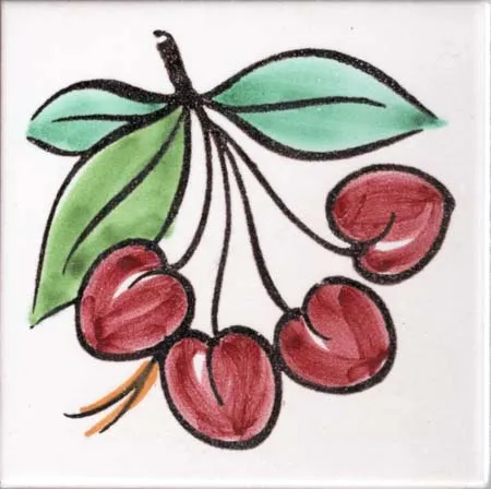 Ceramica Pinto Classico Vietri VP315 Piastrella Pennello Stampa