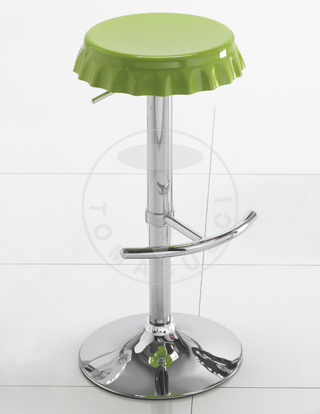 Viva Made Tappo Green sgabello bar verde