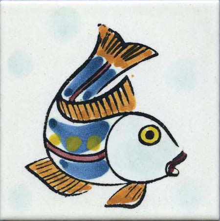 Ceramica Pinto Barocco Vietri VP13994 piastrella maiolica decoro
