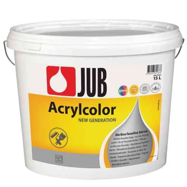 Jub Acrylcolor 1001 pittura per facciate bianca 15 L