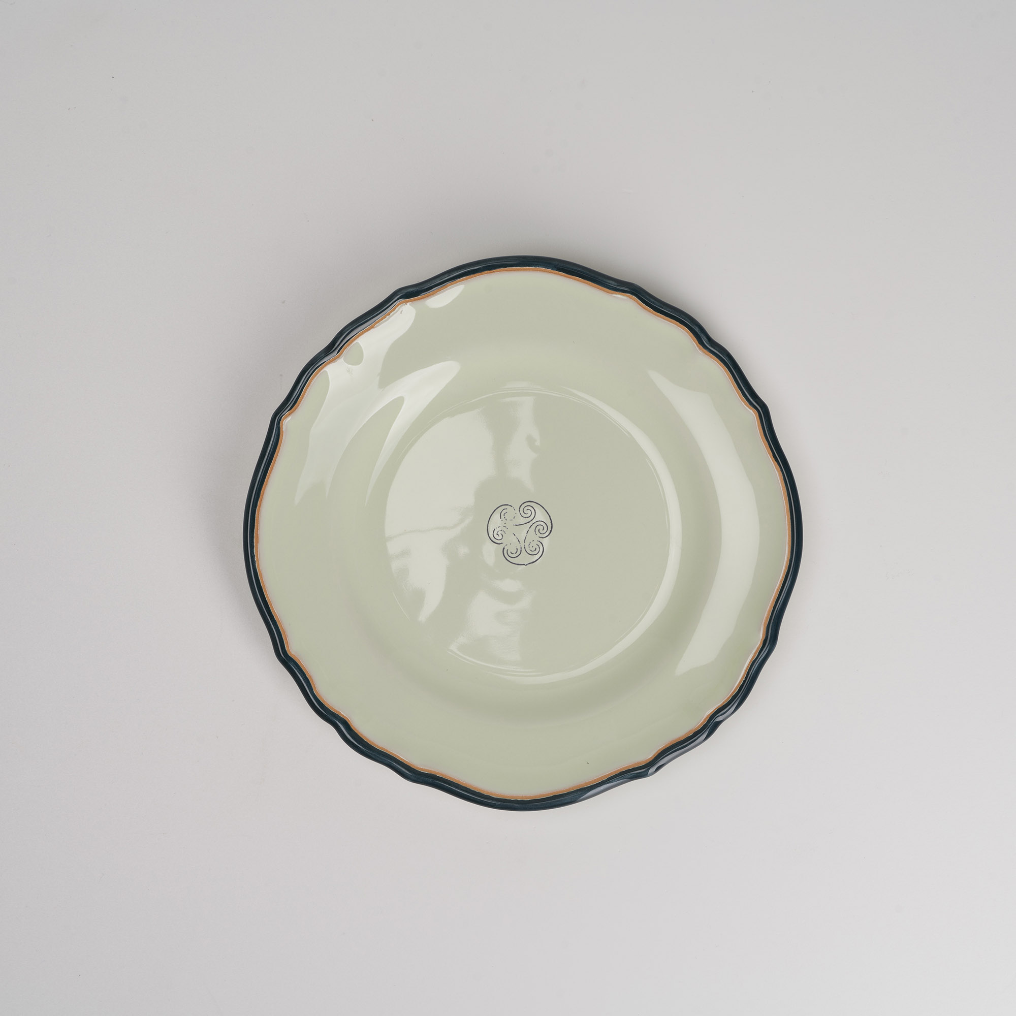 Cerasarda Arte Tavola Monogram Piattino Dessert Botanico Ceramica