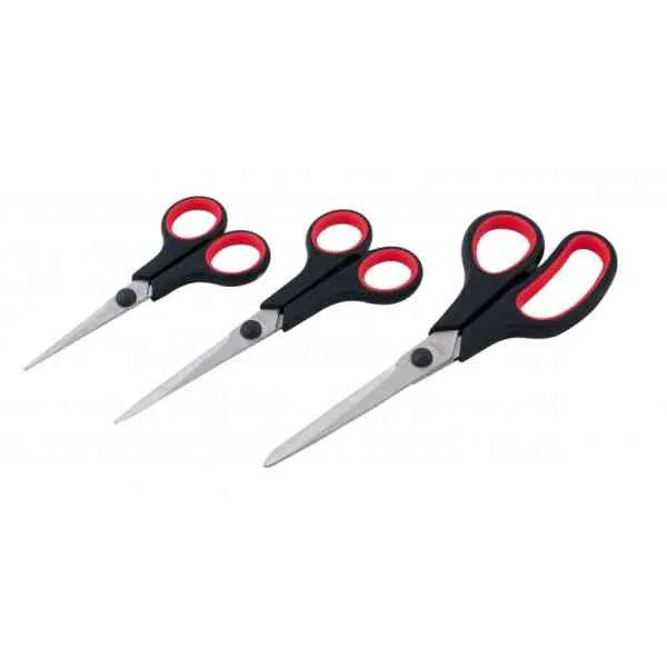 Vemitool 16401 forbici carta set 14+17+21,5 cm 3 pezzi
