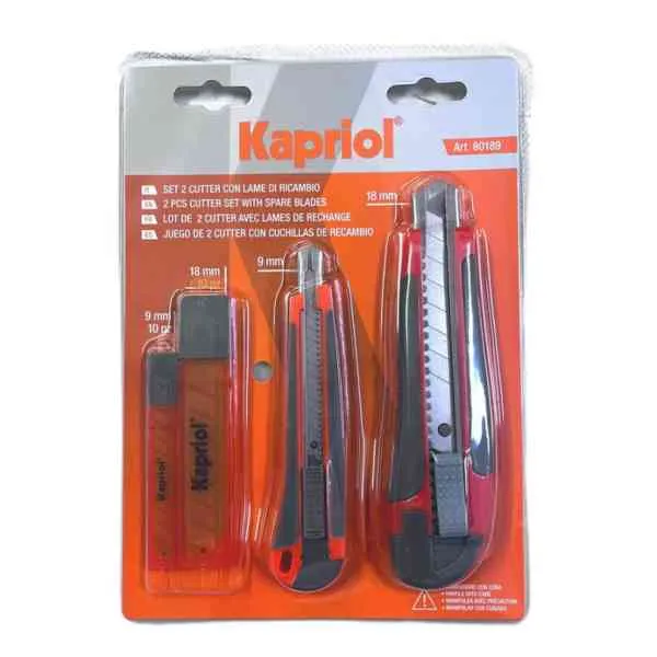 Kapriol OLFA 907145 cutter professionale set 2 pezzi + lame