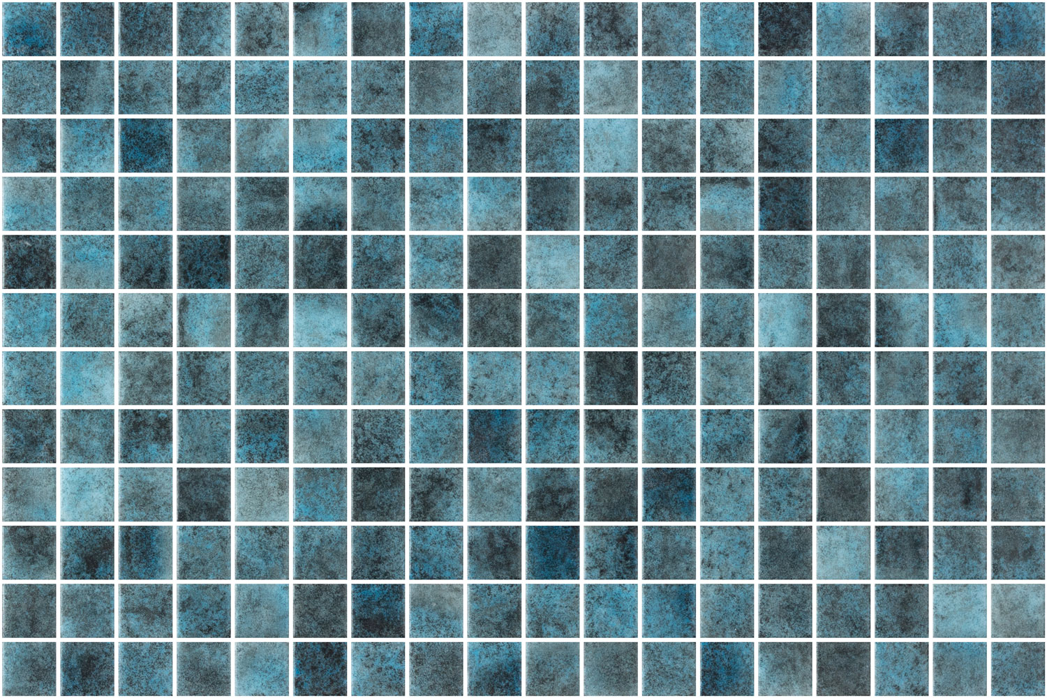 SQ Mosaic Kubu Namazu mosaico blu effetto pietra