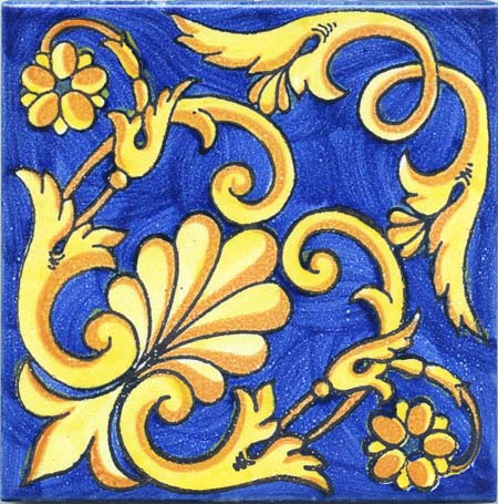 Ceramica Pinto Mare VP16913 piastrella maiolica pennello stampa