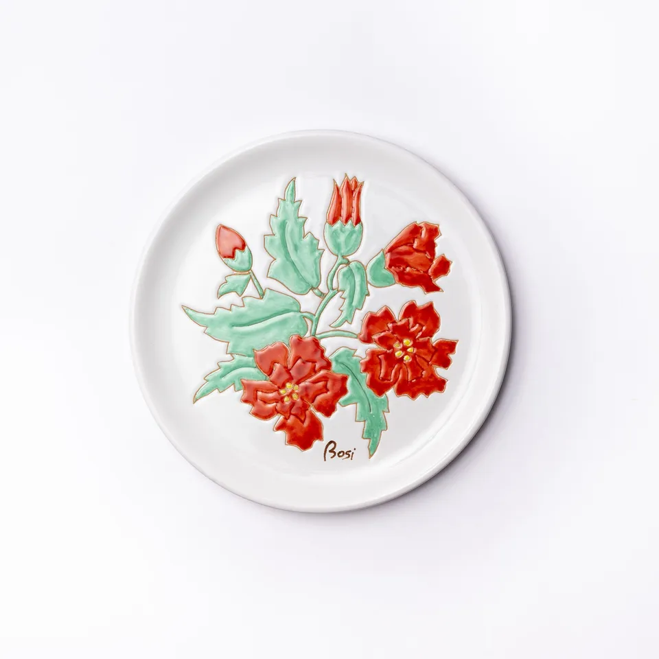 Cerasarda Arte della Tavola Fiori 4 piatto segnaposto 30 cm ceramica