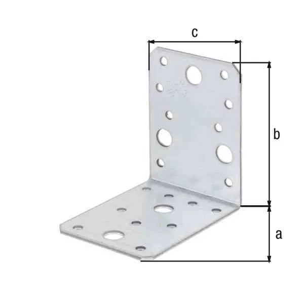 GAH Alberts squadretta angolare 90x90x65 mm acciaio zincato