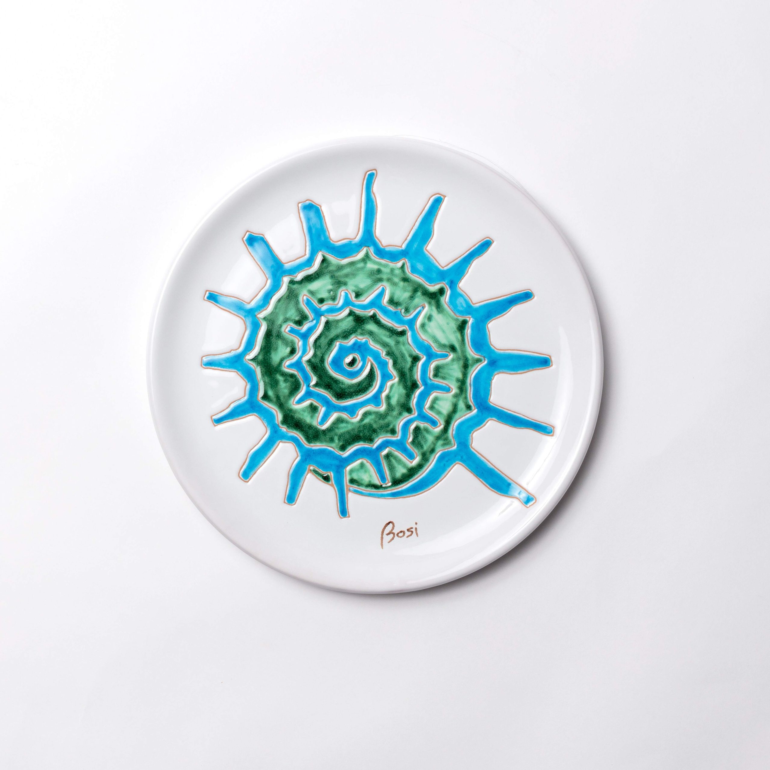Cerasarda Arte Tavola Conchiglie 4 piatto segnaposto ceramica 30 cm
