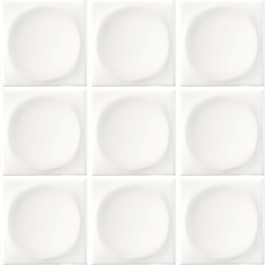 Recer Naprec On White M10x10 mosaico bianco brilho