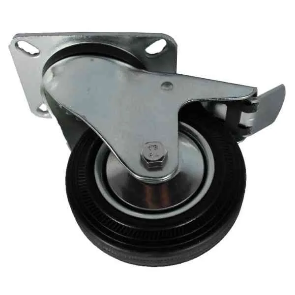 Popar Ruota Girevole 100mm con Freno 100kg Trasporto