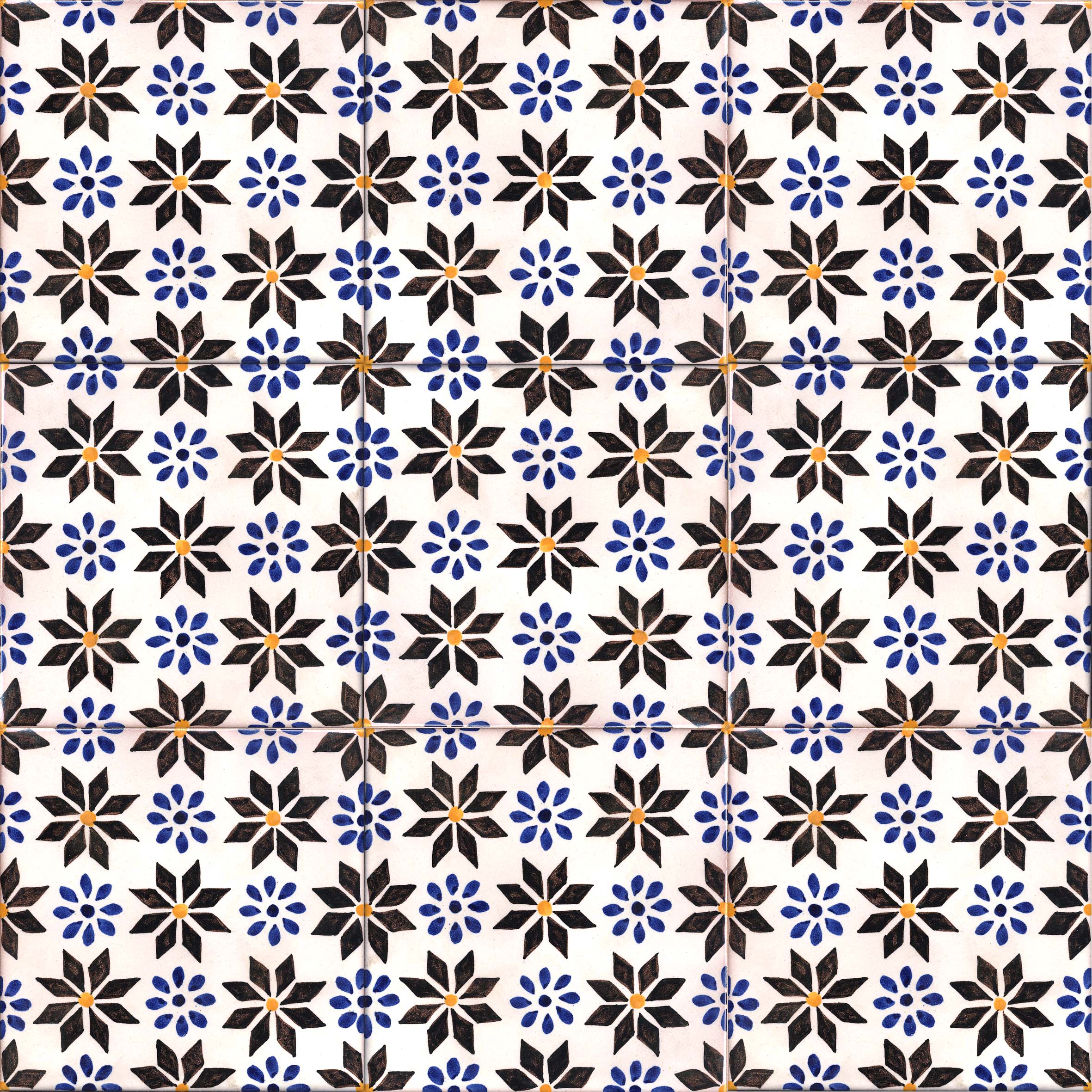 Ceramica Pinto Barocco Vietri VP14867 piastrella maiolica a mano