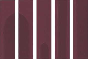 Recer Signature Loop Burgundy piastrella 7,5x30 naturale