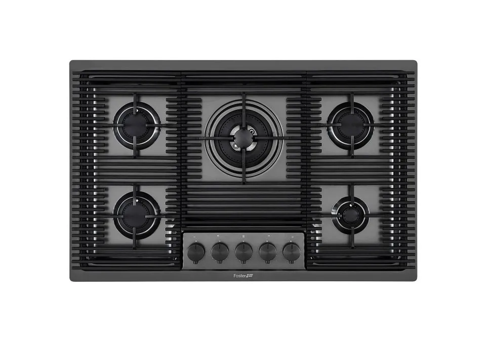 Viva Made Milanello Gun Metal piano cottura 5 fuochi