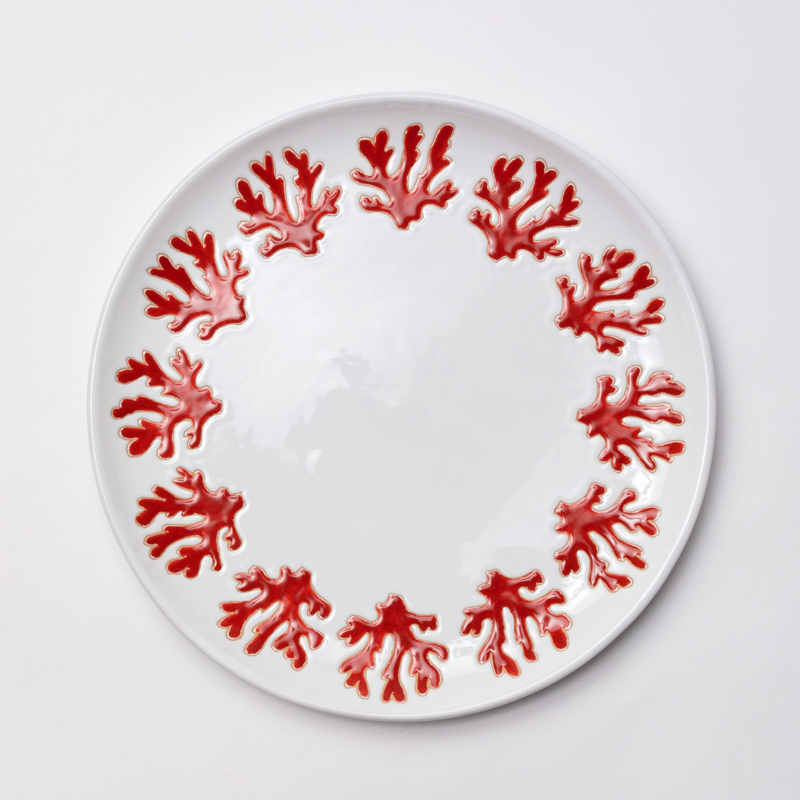 Cerasarda Arte Tavola Segnaposto Corallo rosso ceramica