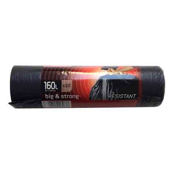 Paclan Big Strong sacchi spazzatura 160 L 87x120 10 pezzi extra forti