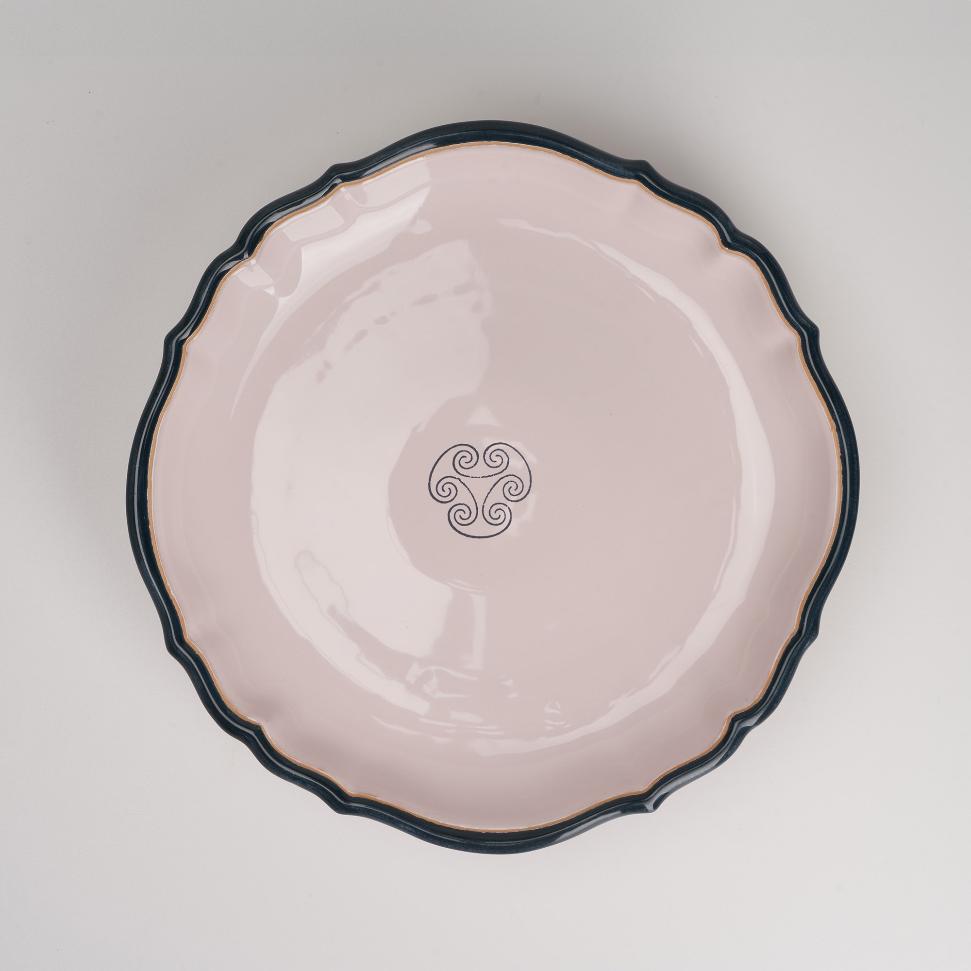 Cerasarda Arte Tavola Alzata Monogram alzata rosa poudrè