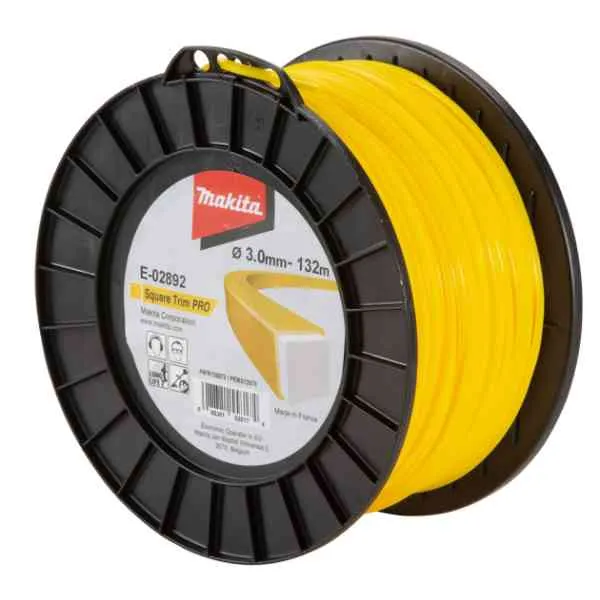 Makita E-02892 Filo Decespugliatore 3,0x132 m quadrato