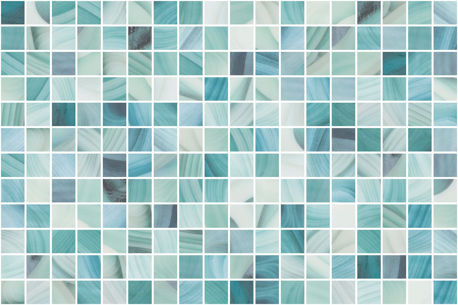 SQ Mosaic Bay Glam Nami Glam mosaico verde opaco opalescente
