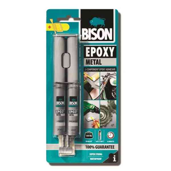Bison Epoxy Metal colla bicomponente 24 ml metallo