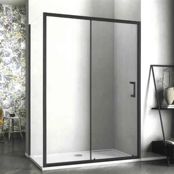 Lacus Grande LSCA3N 90B box doccia 90x90x190 profilo nero 6 mm