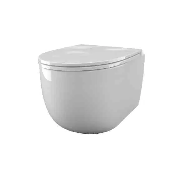 SDR Ceramiche Bull vaso sospeso rimless Vertigo bianco lucido