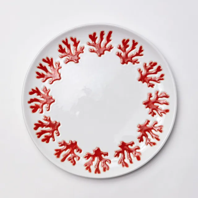 Cerasarda Arte Tavola Segnaposto Corallo rosso ceramica