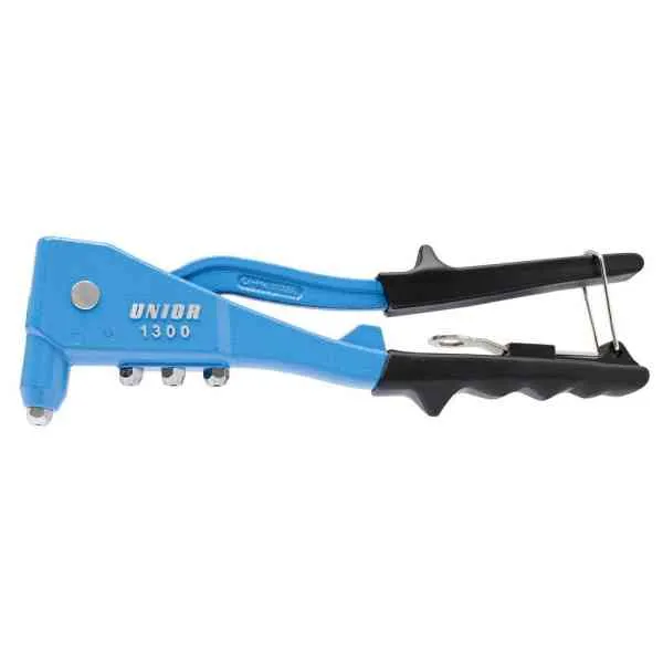 Unior 1300/6 rivettatrice manuale 4 teste fino 4,8 mm
