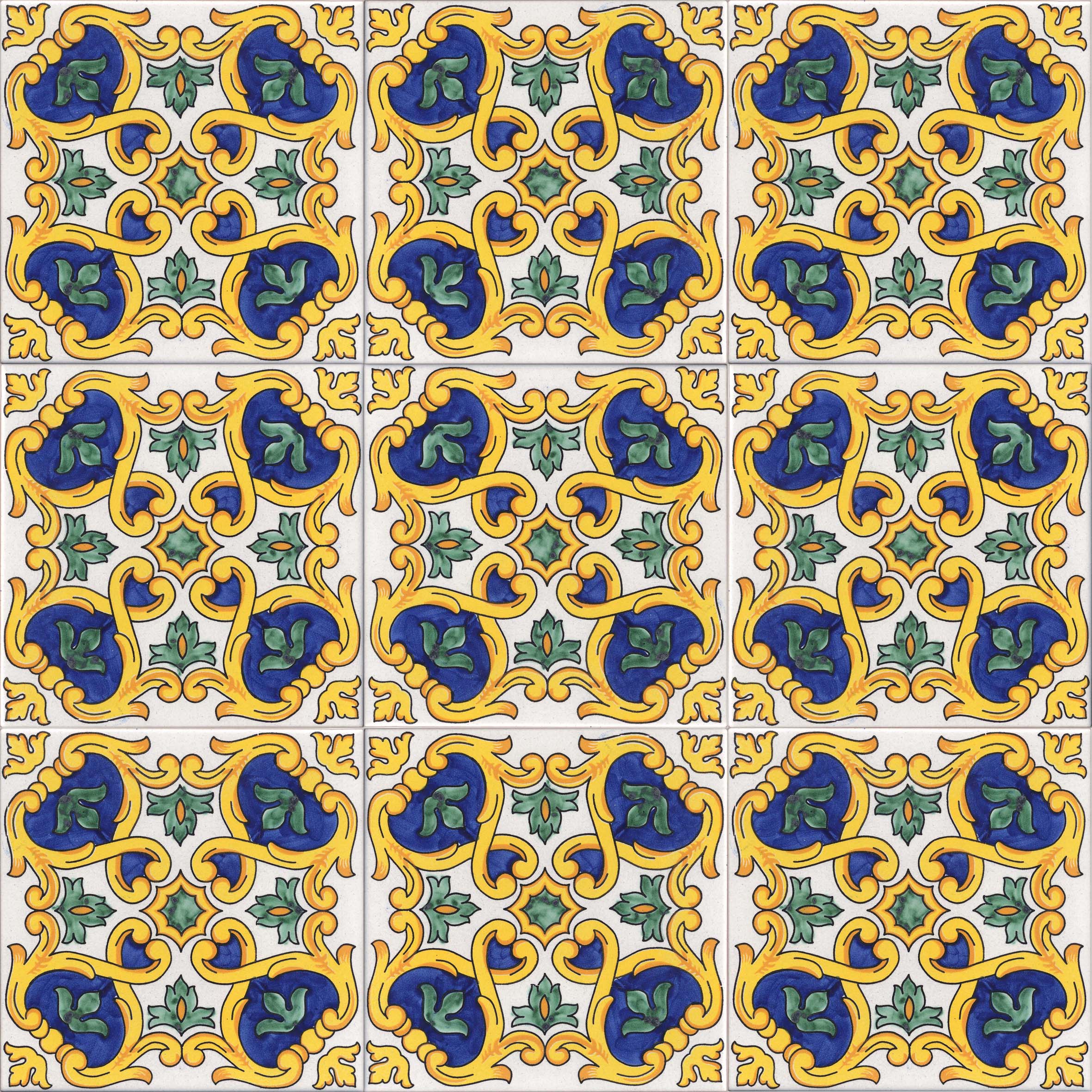CERAMICA PINTO Pennellato VP15151 piastrella maiolica decoro mano