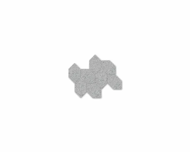 Roca Malla Gris Fabric Tweed mosaico grigio tessuto