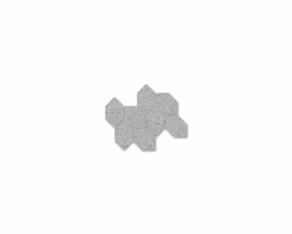 Roca Malla Gris Fabric Tweed mosaico grigio tessuto