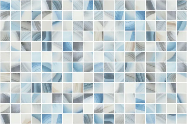 SQ Mosaic Bay Glam Isar Glam mosaico piscina blu grigio