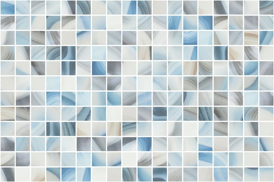 SQ Mosaic Bay Glam Isar Glam mosaico piscina blu grigio