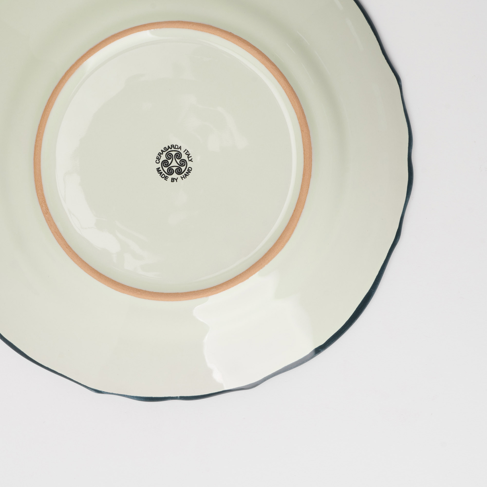Cerasarda Arte Tavola Monogram Piattino Dessert Botanico Ceramica
