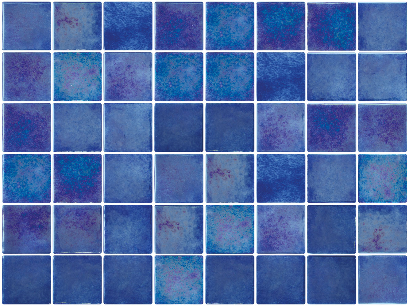 SQ Mosaic Pearl Fifty Pearl 106 mosaico blu lucido 50x50
