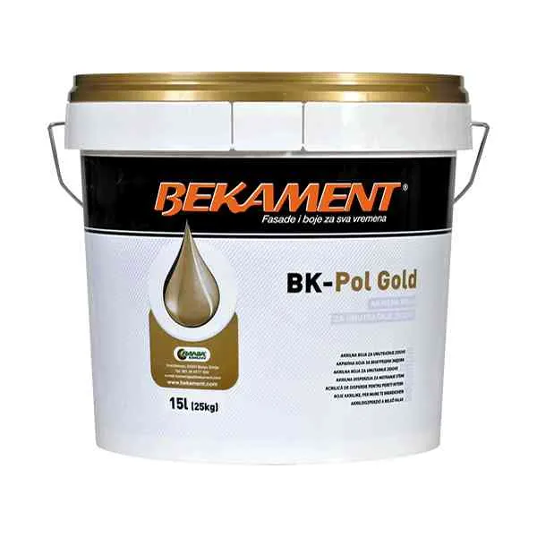 Bekament BK-Pol Gold idropittura interni 15 L bianca coprente