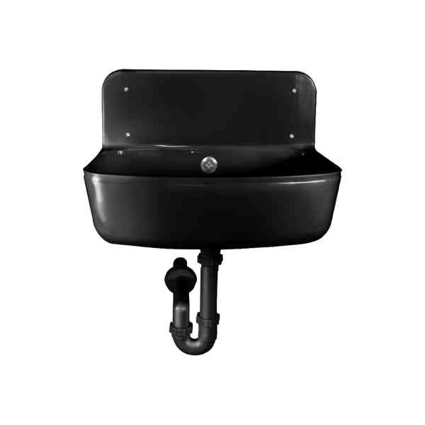 Styron STY-350-F lavabo plastica nero 49x35 cm