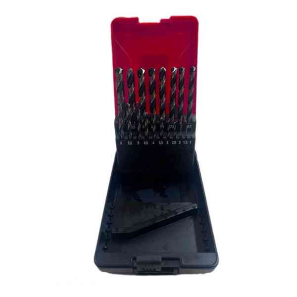 Ecef DIN338 Set 19 Punte HSS-G 1-10 mm metallo