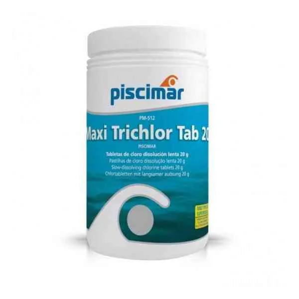 Piscimar Maxi Trichlor pastiglie cloro 20 g 1 kg 90%