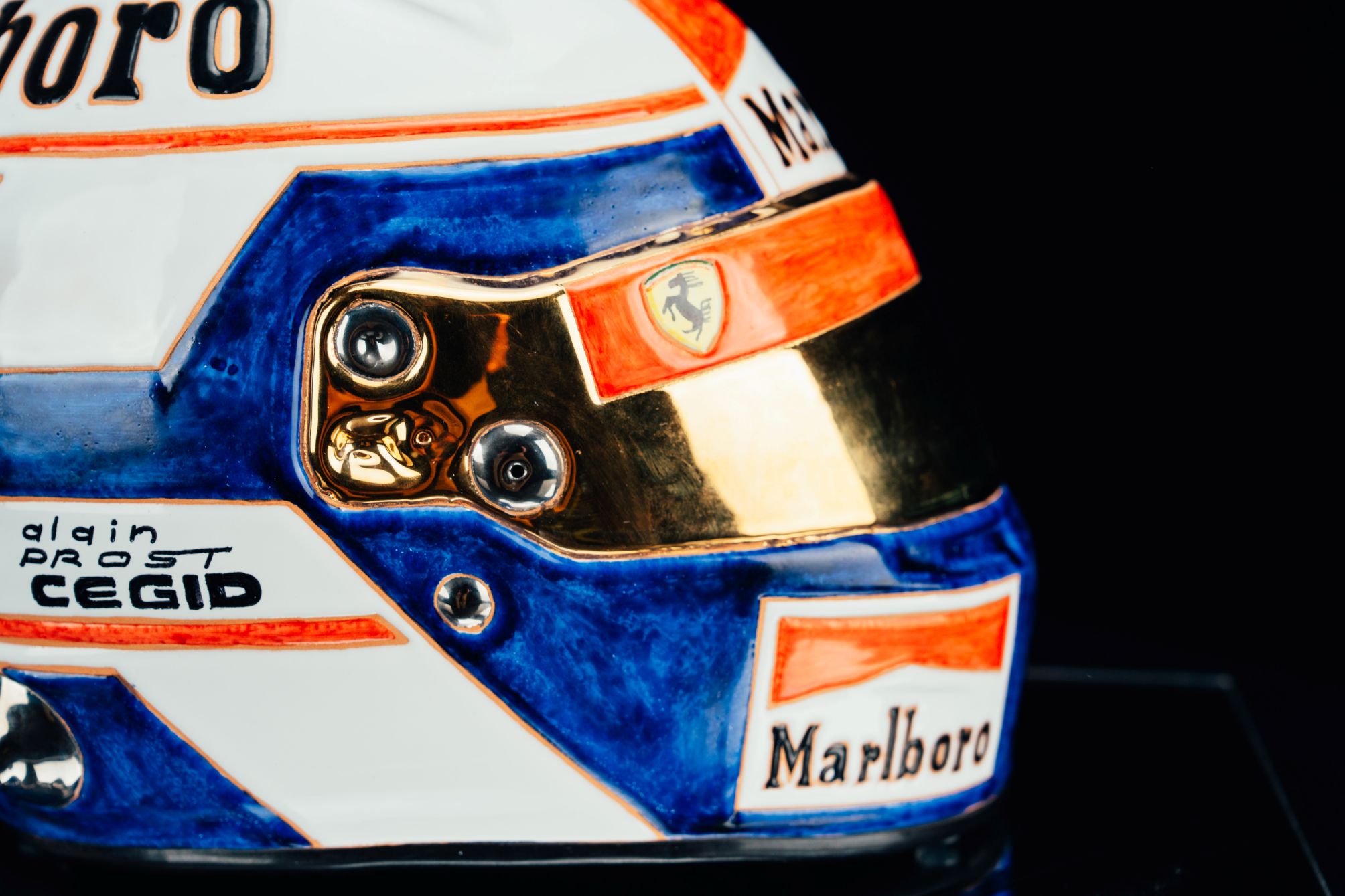 Cerasarda Art Helmets Helm APR casco ceramica Alain Prost pezzo unico