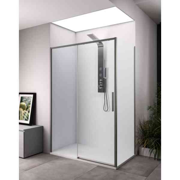 Lacus Torcello LPST 10026N porta doccia 100 cm nickel 6 mm