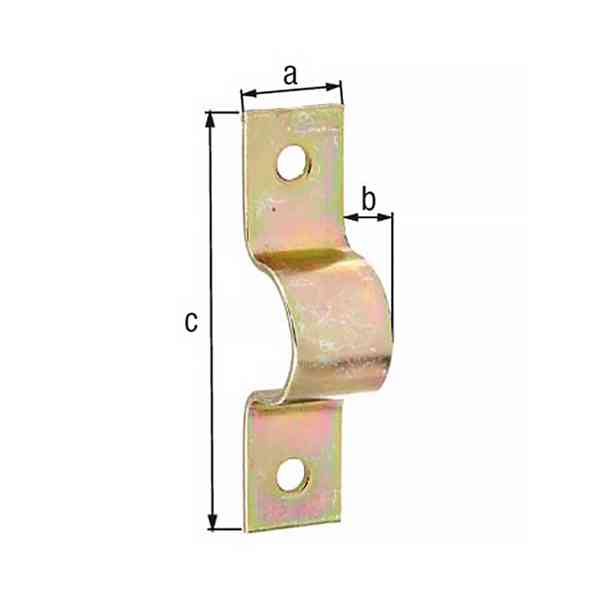 GAH Alberts fascetta tubo Fi 36 mm acciaio zincato